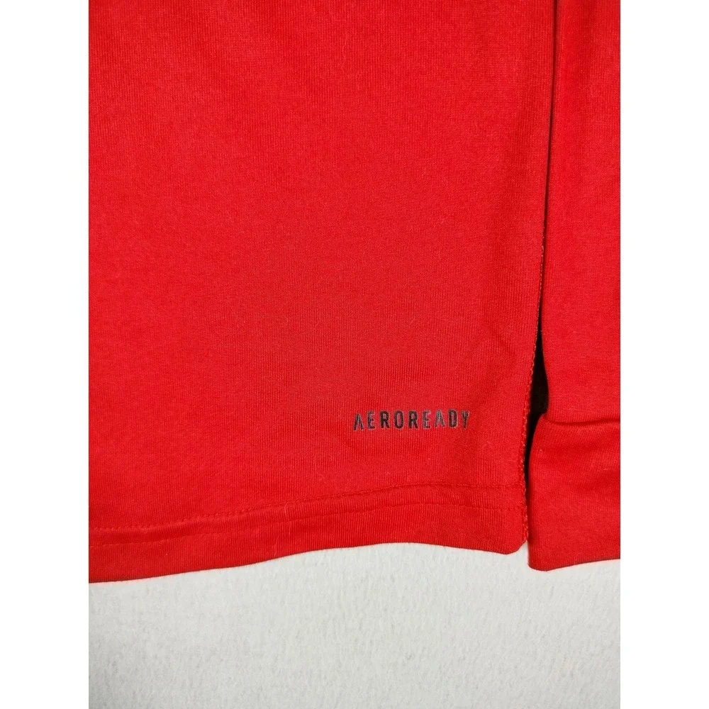 UIW Cardinals Shirt Mens Medium Red NCAA Football Adidas AEROREADY Long Sleeve